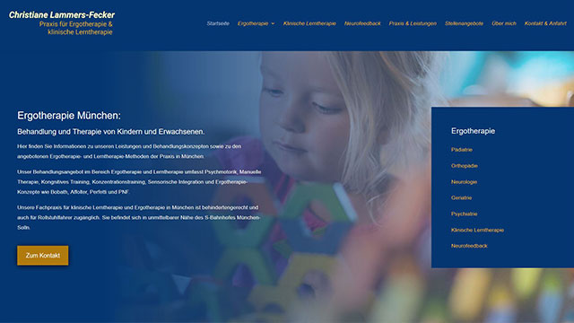 Referenzprojekt: Ergotherapie München — Website von Konrad Griesser